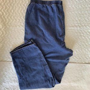 White Stag Denim Jersey Tapered Pants Blue 2X